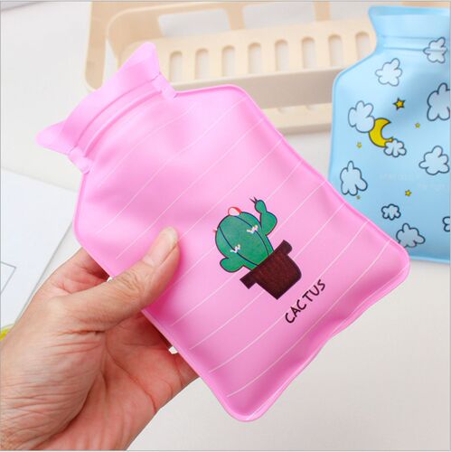 PVC cartoon mini water-filled hot water bottle student cute portable hand warmer winter hot water bottle wholesale