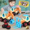 Cross border Disassembly and assembly Engineering vehicles children Toys Removable Assemble Nut Assemble Glide Excavator Excavators car wholesale
