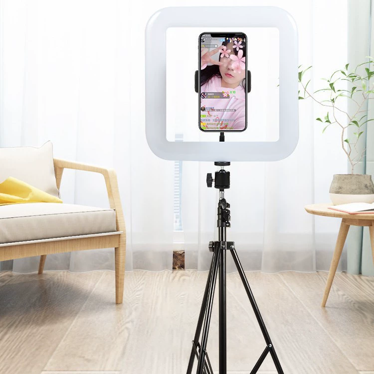 Прямая оптовая продажа с фабрики, мягкий свет Beauty Live LED, квадратный заполняющий свет, трехступенчатая регулировка, автономный/трехмашинный