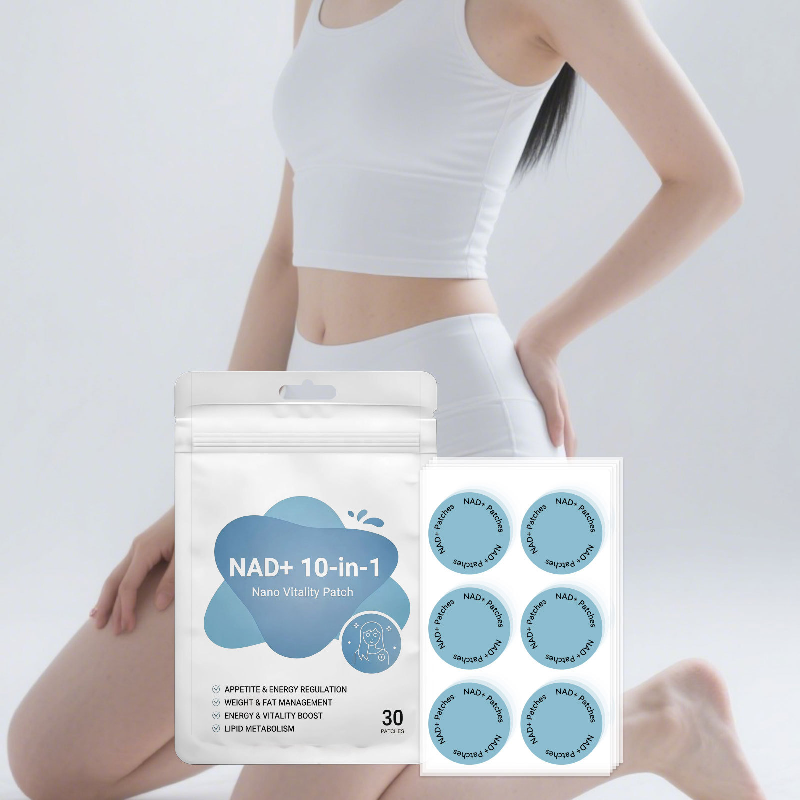 Energy Balance Patches, Made of Gentle Materials, Skin-Friendly, Comfortable, Convenient, for Body Management and Enhancing Curves, Lazy Care Patches