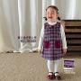 婴儿儿童女童娃娃领背心裙