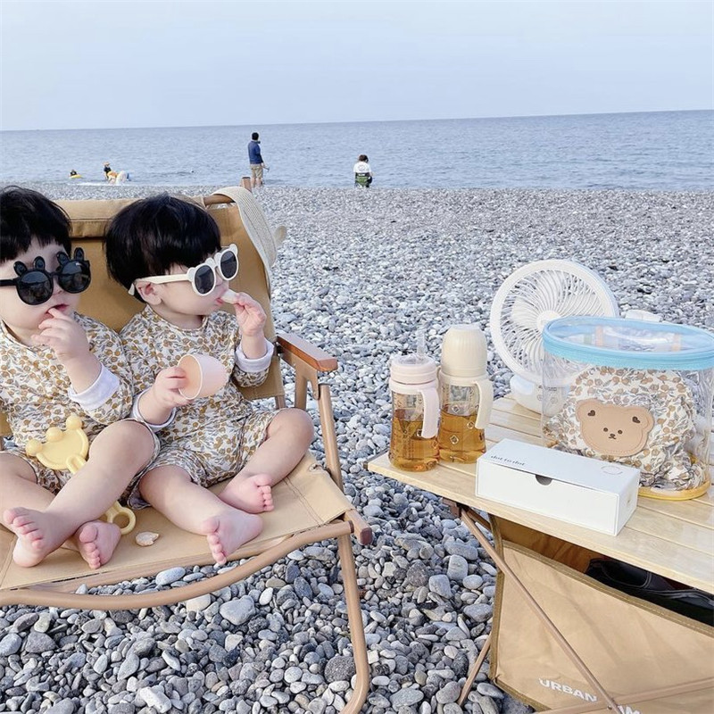 韩国同款儿童书包宝宝透明果冻背包小熊卡通防水男女孩双肩沙滩包详情20