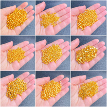 久不掉色铜沙金圆珠定位珠飞碟珠南瓜直管隔珠隔片diy配件手链