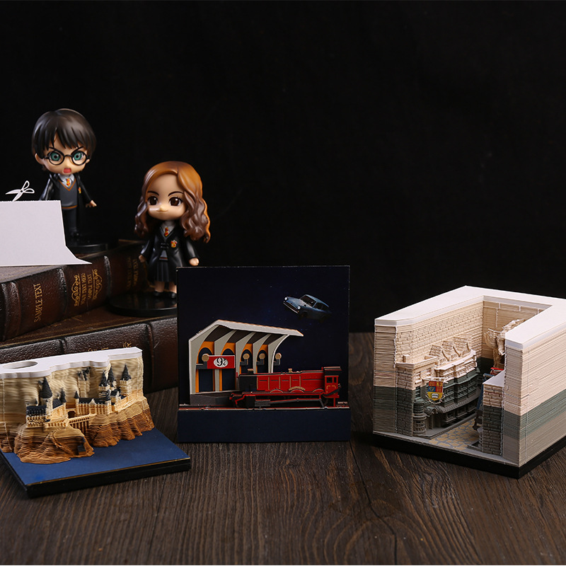 2025 Harport Stereo Notas Howoz Castle Modelo de talla de papel 3D TK Recuerdos diarios transfronterizos para niños y niñas