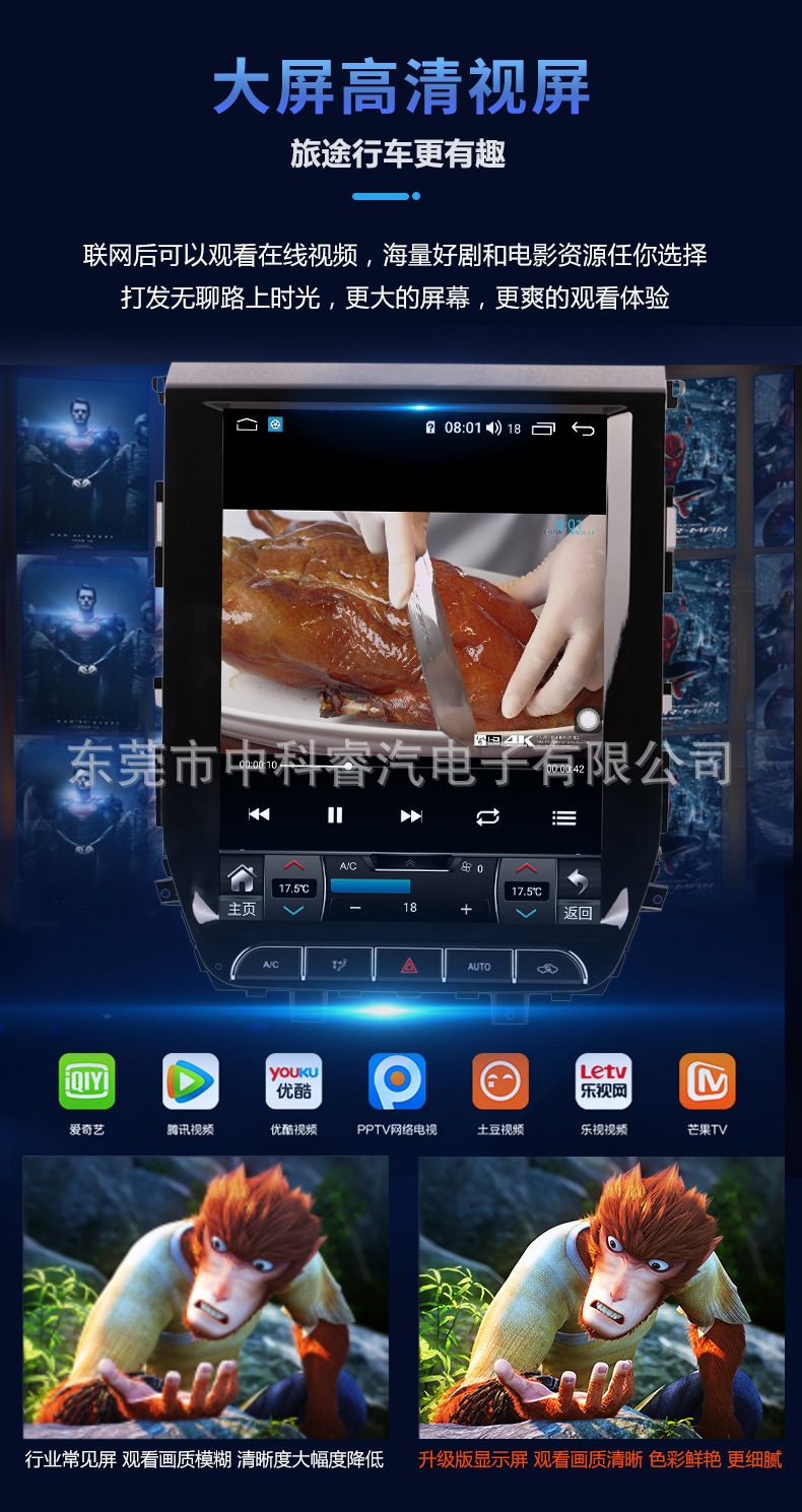 Compatible with 2008-2015 Toyota Land Cruiser LC200 Android Smart Navigation 12.1inch Octa-core Carplay