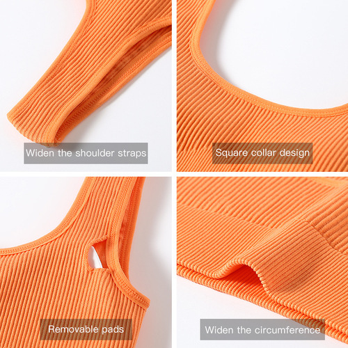Sports Bra for Women, Shockproof and Non-Sag, Running and Yoga Back Support Bra, Wireless, Beautiful Back Fitness Bra Set