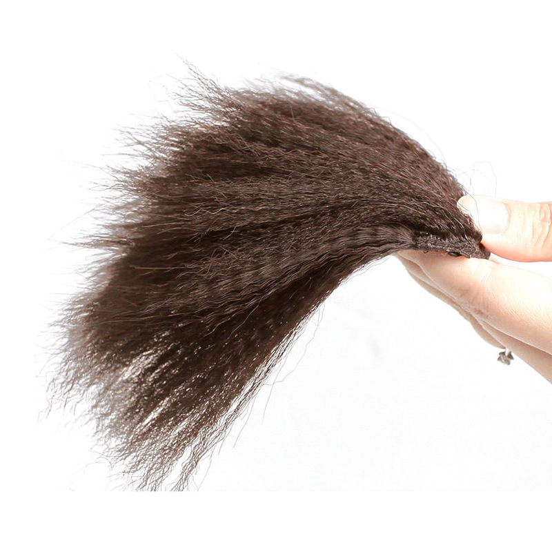 Inventario de maíz alojamiento de cabello 3 veces el volumen de cabello sin rastro de cabello de alto cráneo de cabello de rizos franceses de cabello de reposición de cabello de la parte superior de la cabeza aumento invisible