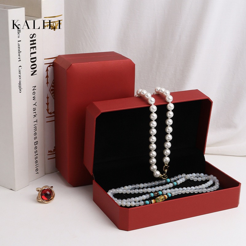 首饰包装礼品盒金条金钞收纳盒子八角充皮纸双皮筋黑底收藏盒logo