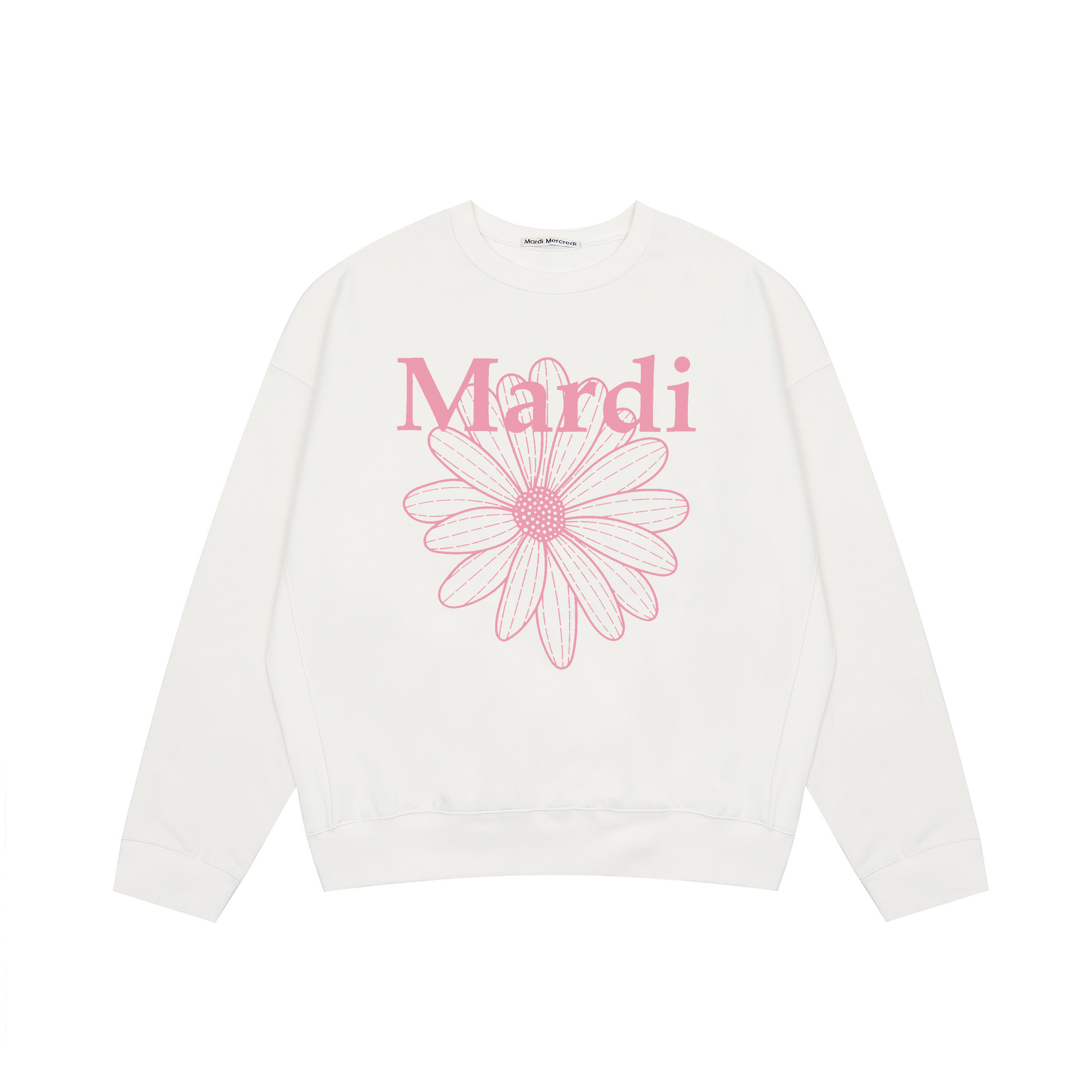 スポット韓国トレンドブランドマルディスウェットシャツレディースデイジー24新作プリントラウンドネックトップスドロップシッピング