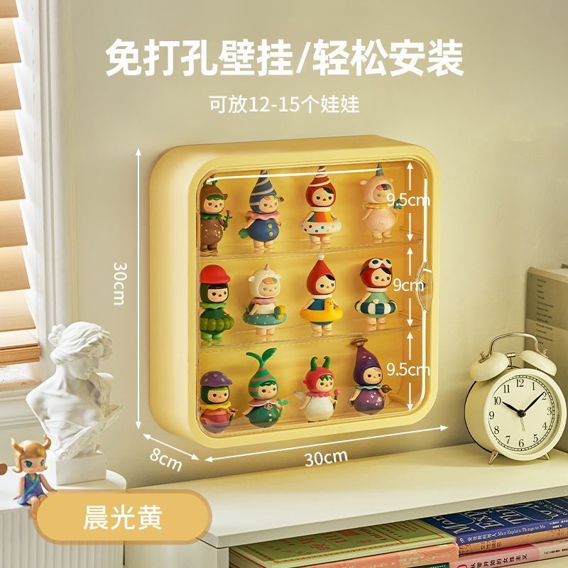 ブラインドボックス収納展示棚壁掛け式バブルマット展示箱陳列壁掛け棚透明手作りキャビネット|undefined