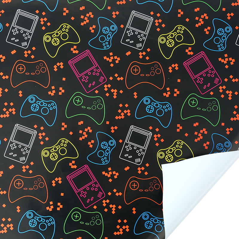 Papel de regalo de dibujos animados para consolas de videojuegos, el más vendido de Amazon, regalo de cumpleaños, papel de regalo hecho a mano, papel de regalo de dibujos animados.