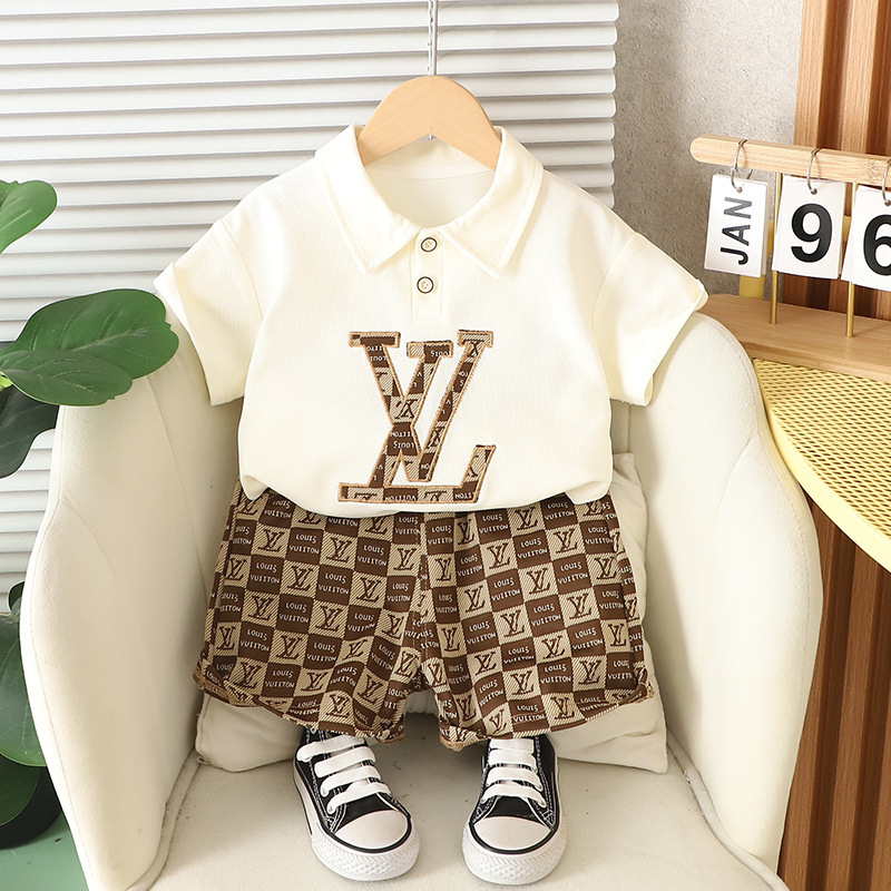 子供半袖セット夏男の子服女の子tシャツ赤ちゃん夏服服2025新しい子供服ファッション|undefined
