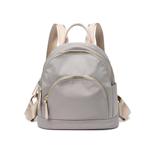  Summer New Backpack Women's Oxford Cloth Backpack Large Capacity Casual Trendy Travel Bag Student School Bag