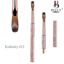 跨境新品金属杆美甲水晶笔美甲貂毛笔雕花笔水晶粉水晶液美甲工具