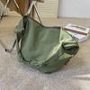 Capacious shopping bag, one-shoulder bag, shoulder bag, cloth bag, wholesale, for students