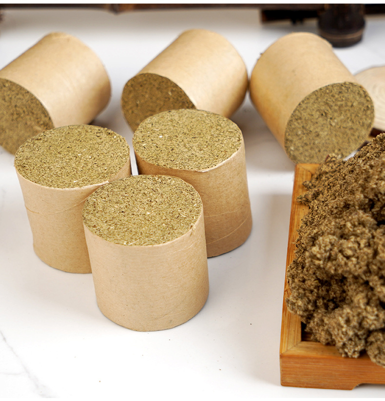 Moxa Stick Cones 4cm Ai Zhu Moxibustion Columns for Warming Therapy and Moxa Beds in use