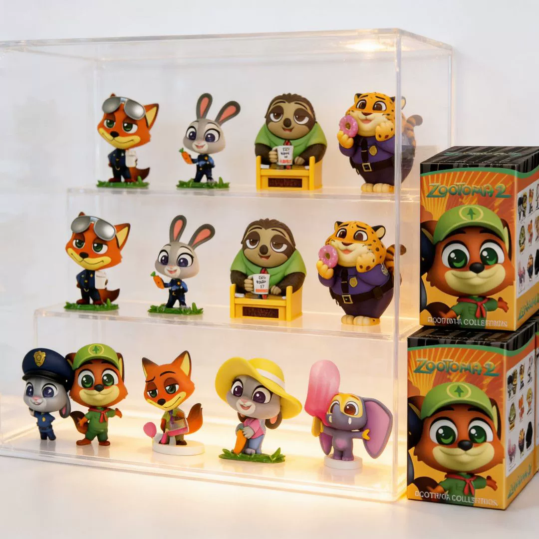 Минифигура, кукла, игрушка, лиса, енот, подарок на день рождения