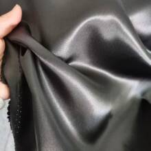 有光贡缎无弹缎面色丁布料双油丁礼服领带婚纱色卡批发高密度加厚