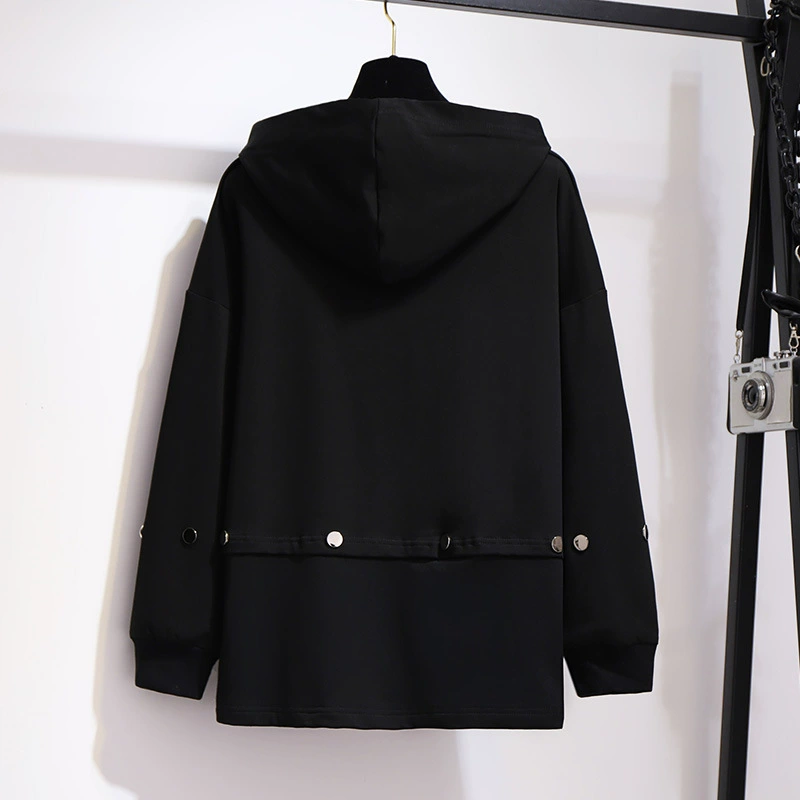 Худи для отдыха осень, толстовка в корейском стиле oversize свободный крой средней длины