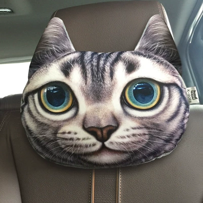 Headrest — Husky car seat Tide brand - gray-short-hair-headrest-single-252510cm