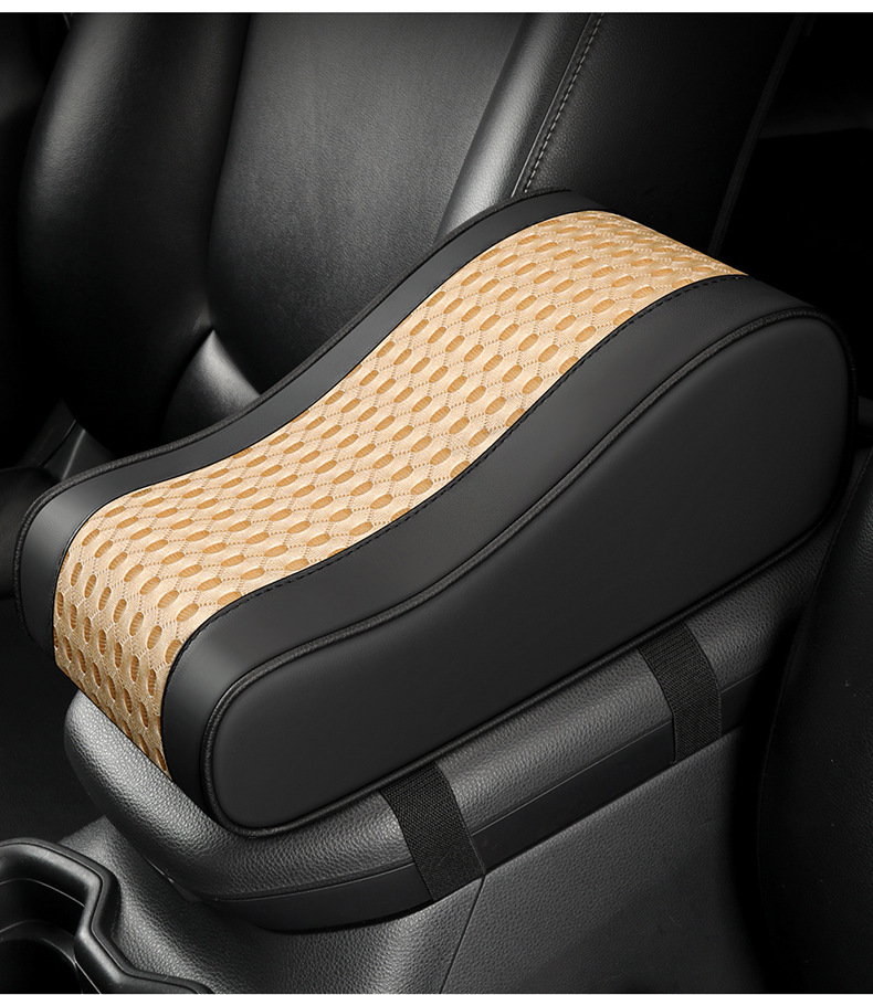 Car Armrest Box Pad, Memory Foam Armrest Box Heightening Pad, Extended Armrest Cover, Universal Support for Car Interior