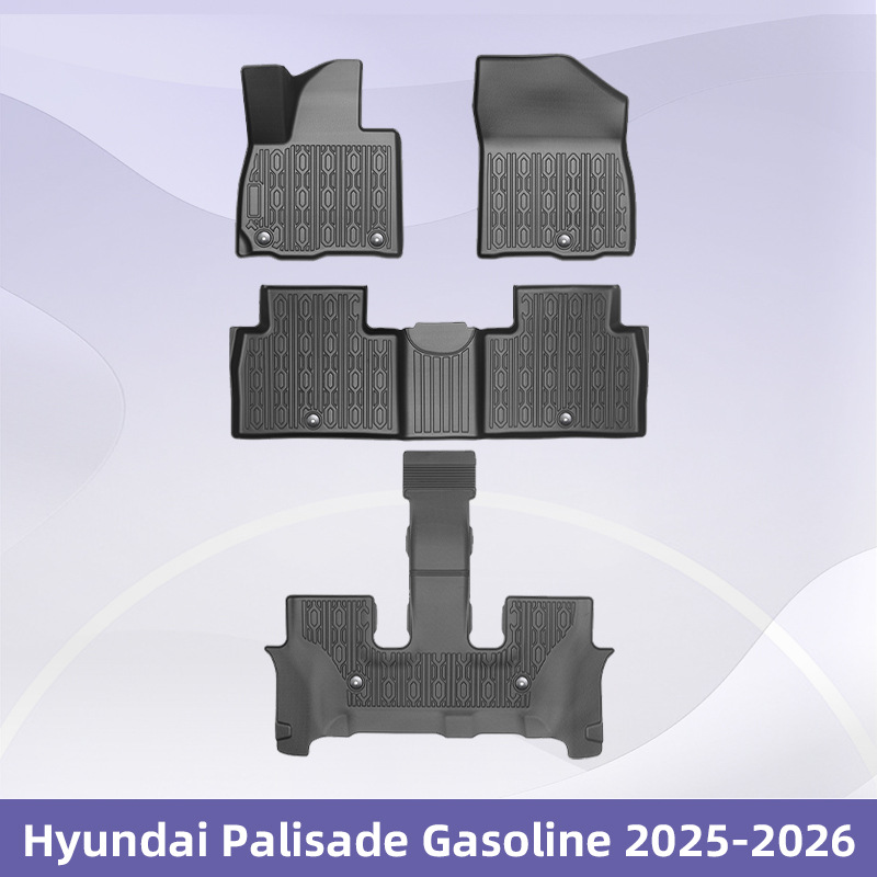 Para Hyundai Palisade 2025 - 2026 Fuel / Hybrid TPE Foot Pad 3D All Weather Foot Pad