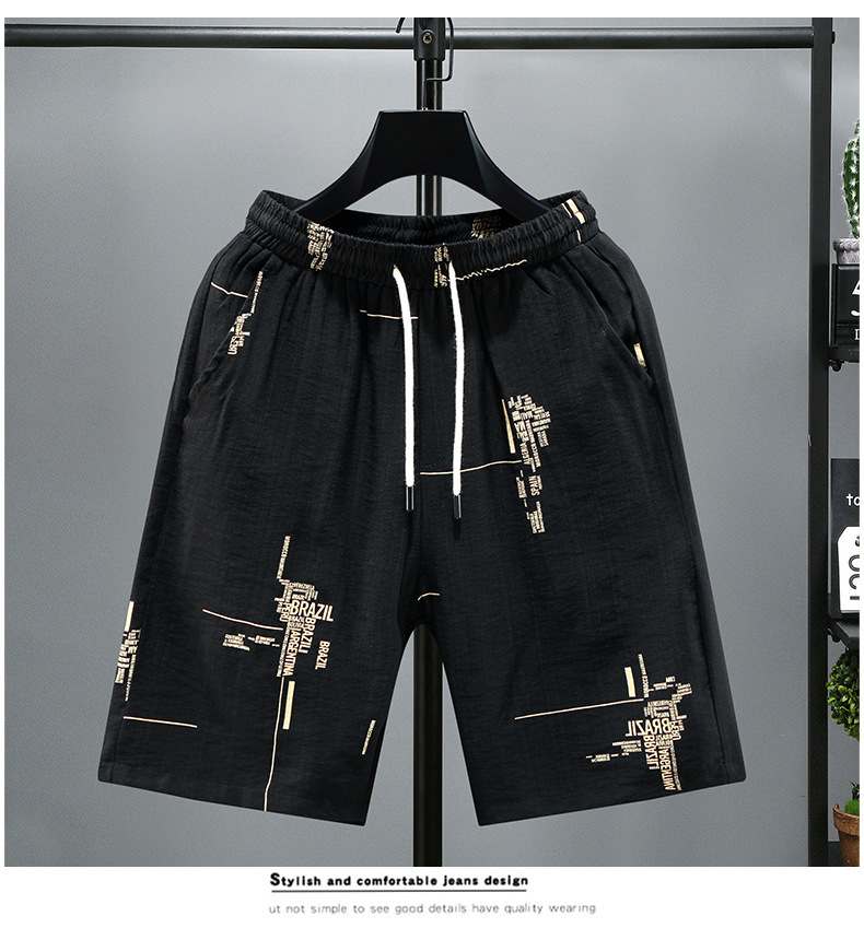 Quick-dry Men's Beach Shorts With Adjustable Drawstring_voghion.com