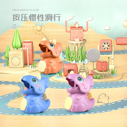 Children's toy small gift press little yellow duck pull back inertia car baby educational toy street stall wholesale