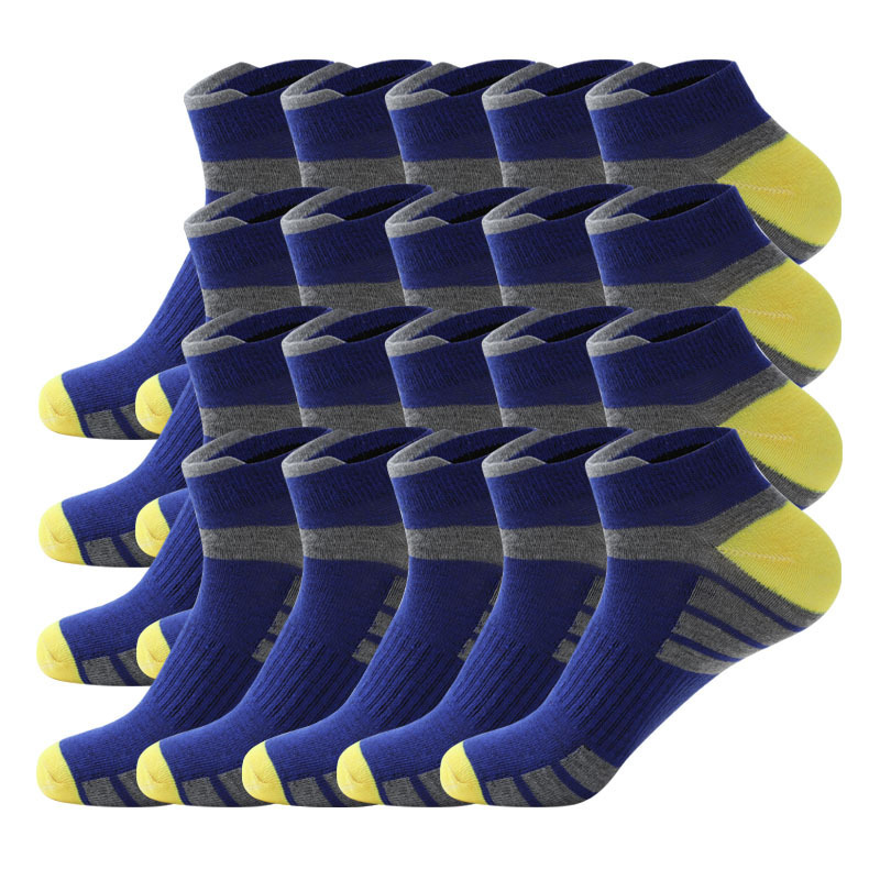 Color-blocked men's mid-calf socks, sweat-wicking and odor-resistant athletic socks, outdoor running socks with non-slip terry cloth soles, wholesale Color-blocked men's mid-calf socks, sweat-wicking and odor-resistant athletic socks, outdoor running socks with non-slip terry cloth soles, wholesale