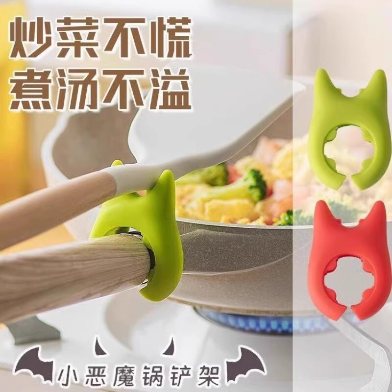 小悪魔のシャベル棚の鍋の辺の鍋のシャベル棚の家庭用の鍋の蓋の棚の台所の食器棚のアイデアは滑り止めの棚を収納します。|undefined