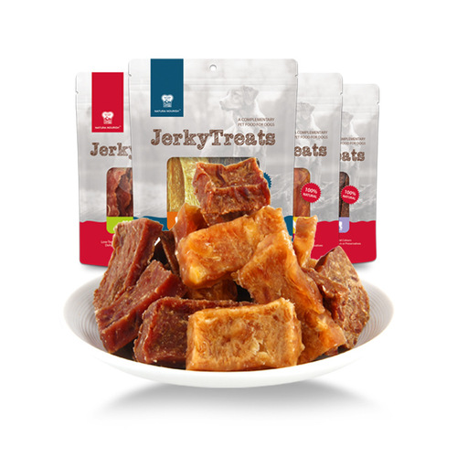 Narish dog snacks, beef cubes, raw bone meat, freeze-dried deep sea cod skin rolls, universal pet teething