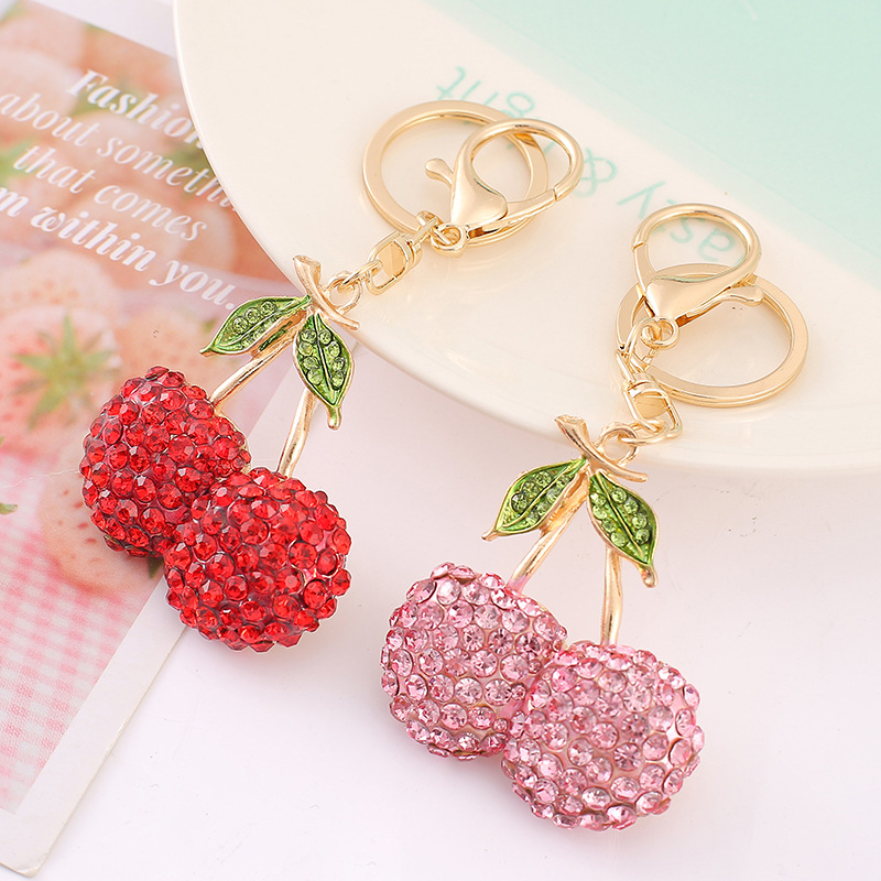 Style Coréen Fruit Alliage Incruster Strass Unisexe Pendentif De Sac Porte-clés display picture 1