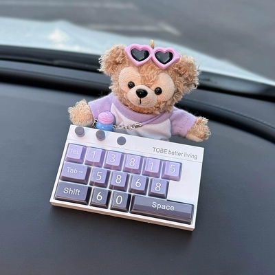 High-End Purple Color Temporary Parking Nömrəli dayanma kartı - purple-duffy-stop-sign-sweet-face-style