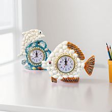贝壳工艺品钟表摆件创意纯手工海边度假特色礼品礼物批发海洋螺钿