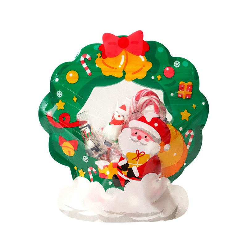 工場直販クリスマスソックスギフトバッグ子供用キャンディークッキー包装ジップロックバッグ装飾クリエイティブギフトバッグ|undefined