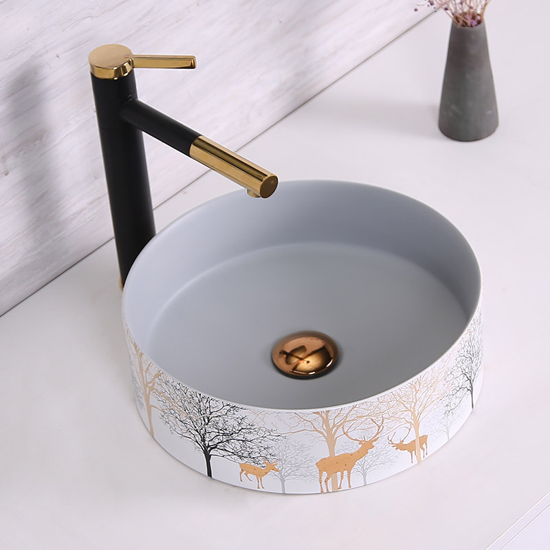 3127 ciervo dorado gris claro 360 * 360 * 120