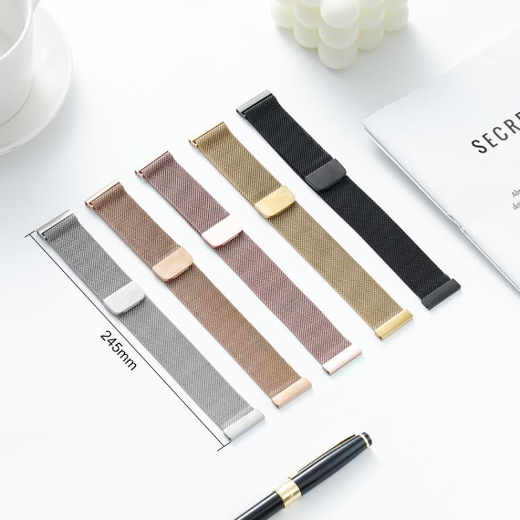 xDfind para correa de acero inoxidable Milanese 18mm / 14mm / 22mm / 20mm con agujas de oreja