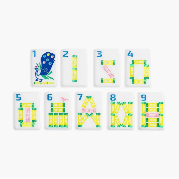 Classic Crisp Color Scheme Mahjong Machine Set for Family Gatherings, Leisure Board Games, Complete Entertainment Set