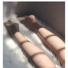 珠光亮絲襪細閃夏季超薄防勾絲打底襪一線襠閃亮女性感隱形連褲襪