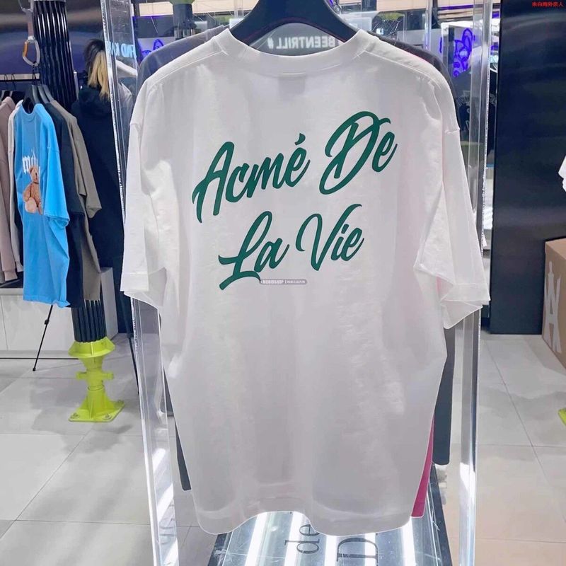 韓国ADLVカウンター春夏トレンドインクラシックレターシンプルカラーベーシックTシャツカップル半袖|undefined