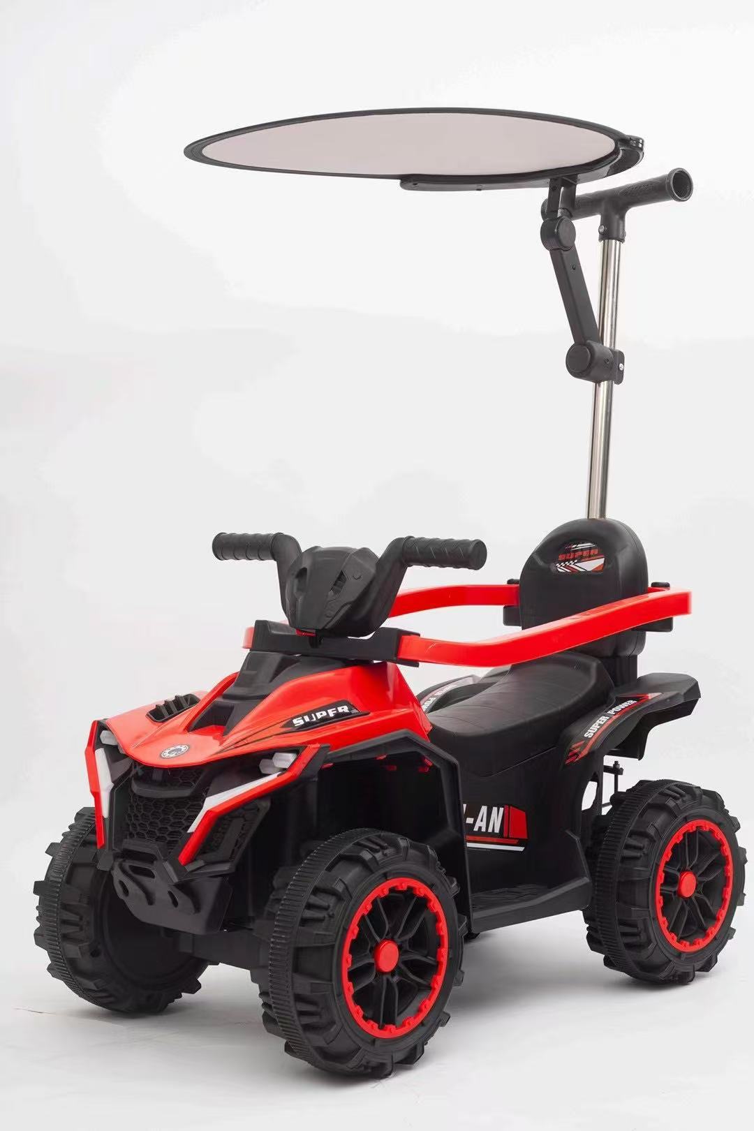 Trolley de niños, patineta infantil empujada con mano, coche de niños con empuje, baranda de protección, exportación de juguetes para niños
