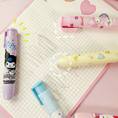 Sanrio press eraser for elementary school students, kindergarten children, cute girly heart cartoon, clean and retractable