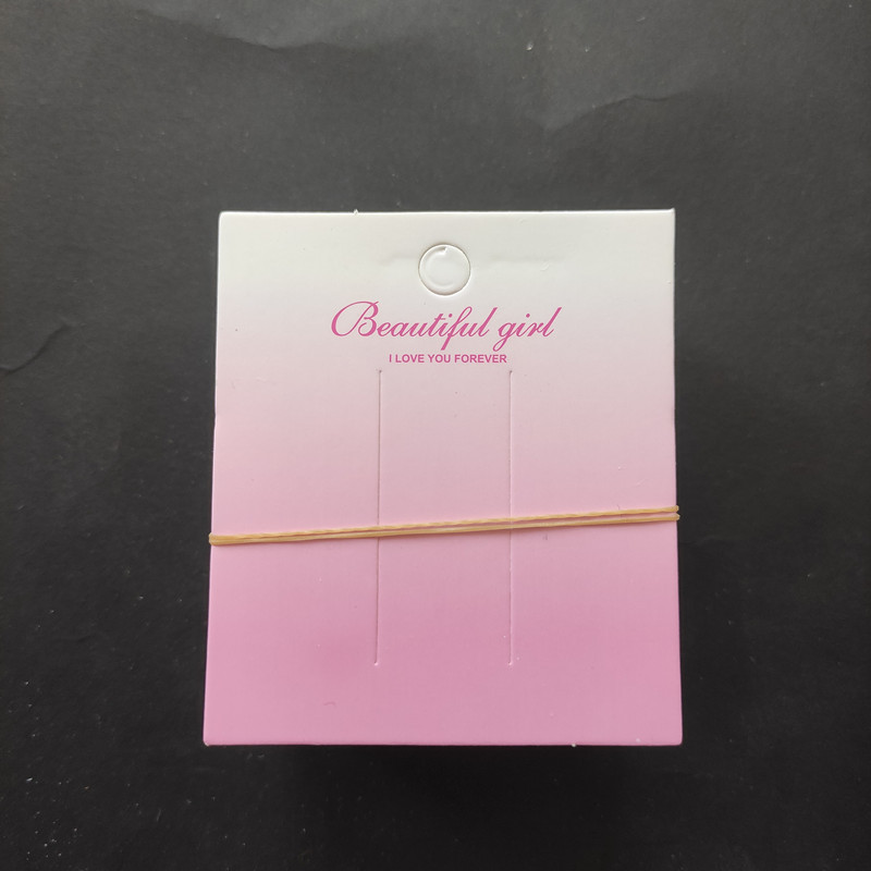 100 hojas de un paquete de tarjetas de horquilla, tarjetas de clip largas y cortas de estilo coreano, tarjetas de papel de cartón con clip para puestos callejeros