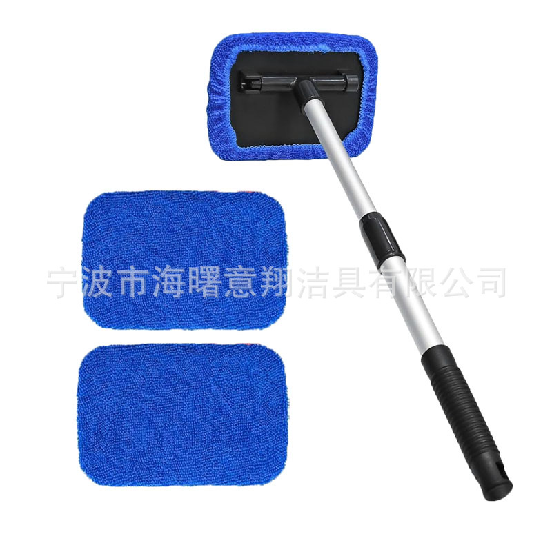 사각 플레이트 텔레스코픽 폴 + 파란색 천 커버 3개