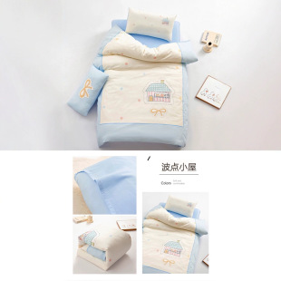 60 Kindergarten Cotton Long-Staple Cotton Three Piece Set 120 150