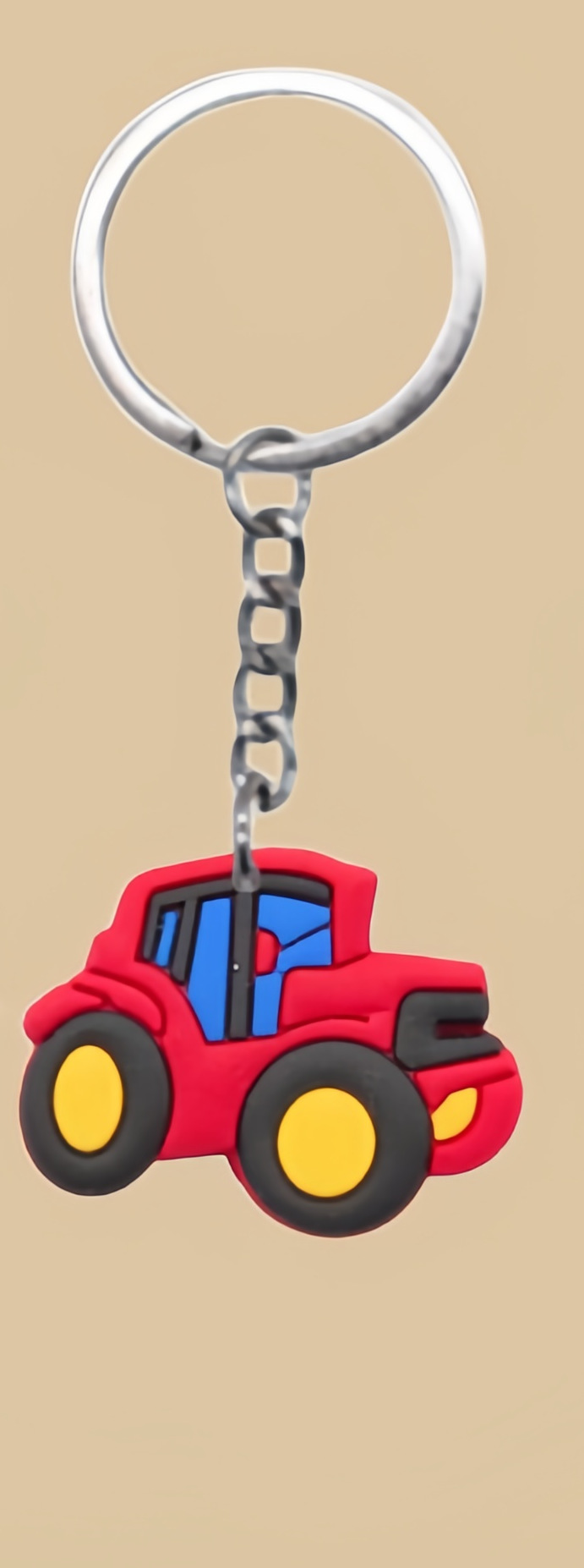 llavero de PVC camión de cemento excavadora camión de ingeniería mochila colgante DIY llavero al por mayor