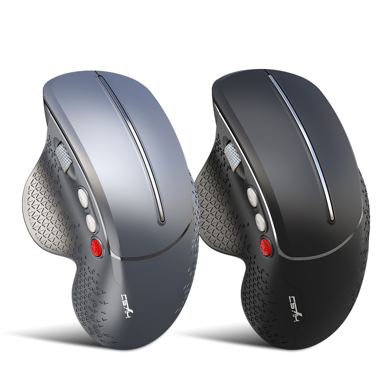 T322.4G Vertical Wireless Mouse Ergonomic Design Comfortable Grip, Side Metal Roller_voghion.com
