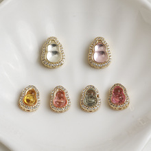 14K����ɫ�ʯ���Jʮ��ͨ�׸��� ��������朴��� diy�Ʒ���