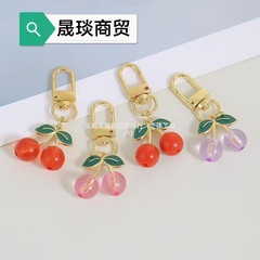 国境を越えたホット販売三次元合金チェリーレッドオイルドリップアクセサリー DIY ペンダントイヤリングネックレスブレスレットジュエリー素材