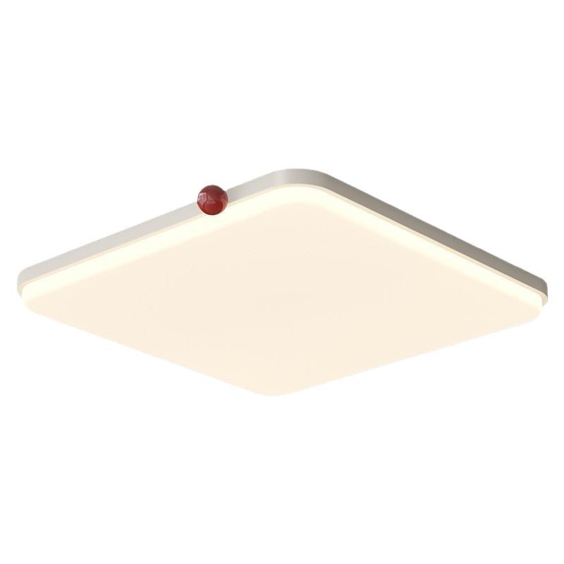 Lámpara principal de sala de estar de estilo crema 2025 nueva lámpara Zhongshan moderna y simple paquete de toda la casa lámpara de techo de protección ocular combinada